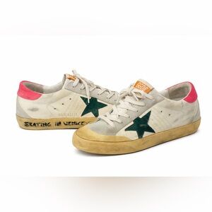 Golden Goose Sneakers with Green Star 37